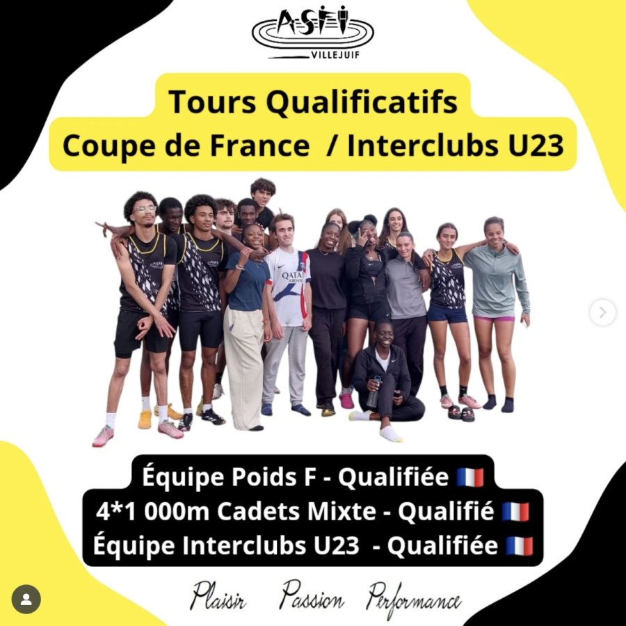 Tours Qualificatifs Coupe de France / Interclubs U23